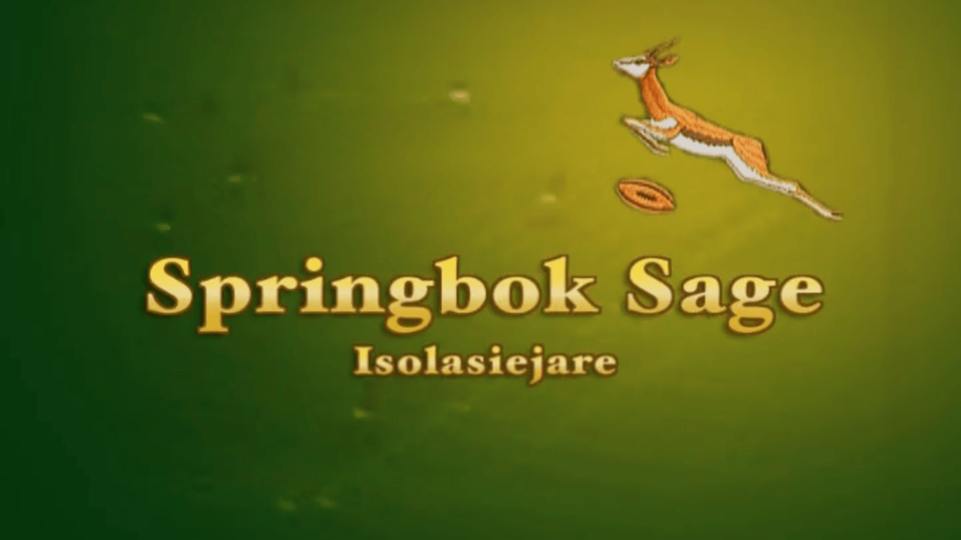 Springbok Sage: Isolasiejare 1976-1999